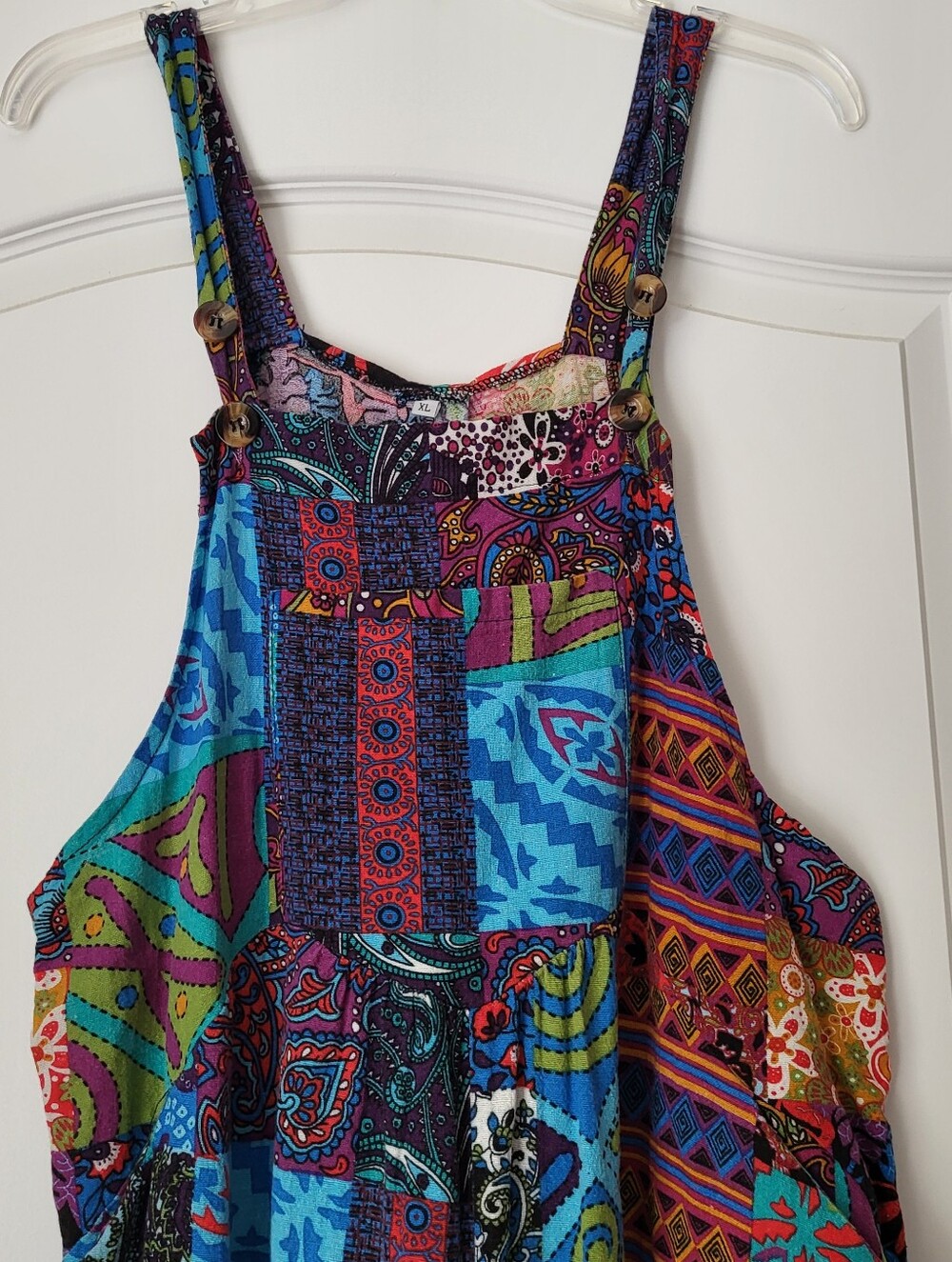 Boho Jumper Beautiful Blues And Reds